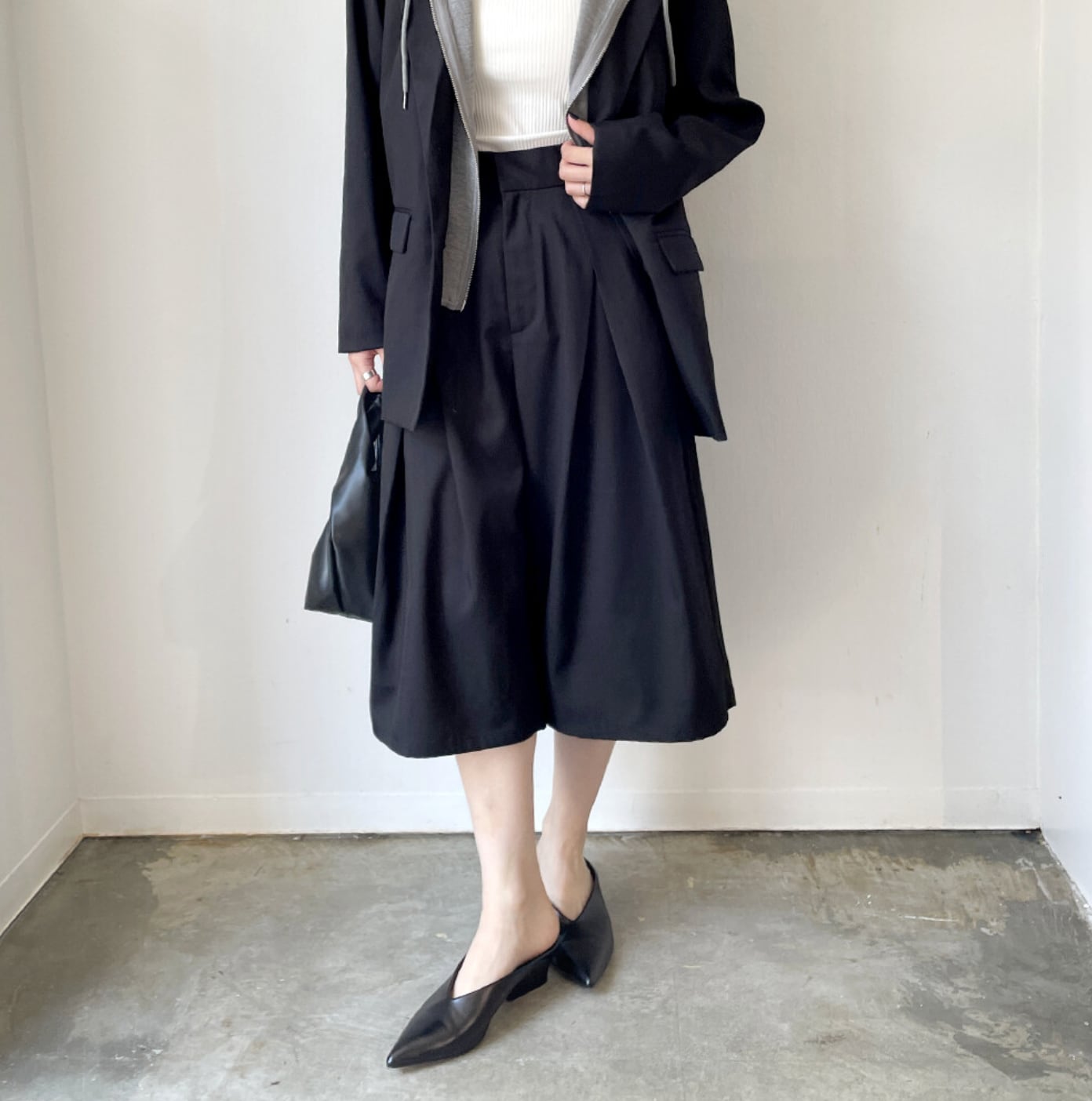 ナンバーミーTOKYO"TWILL BERMUDA PANTS"BLACK