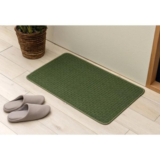 コストコ再販商品 【3セット】タフトインテリアマット 45x75cm ハデス GN