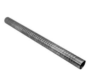 Traditional Ripple Exhaust Pipe "2"Mild Steel"