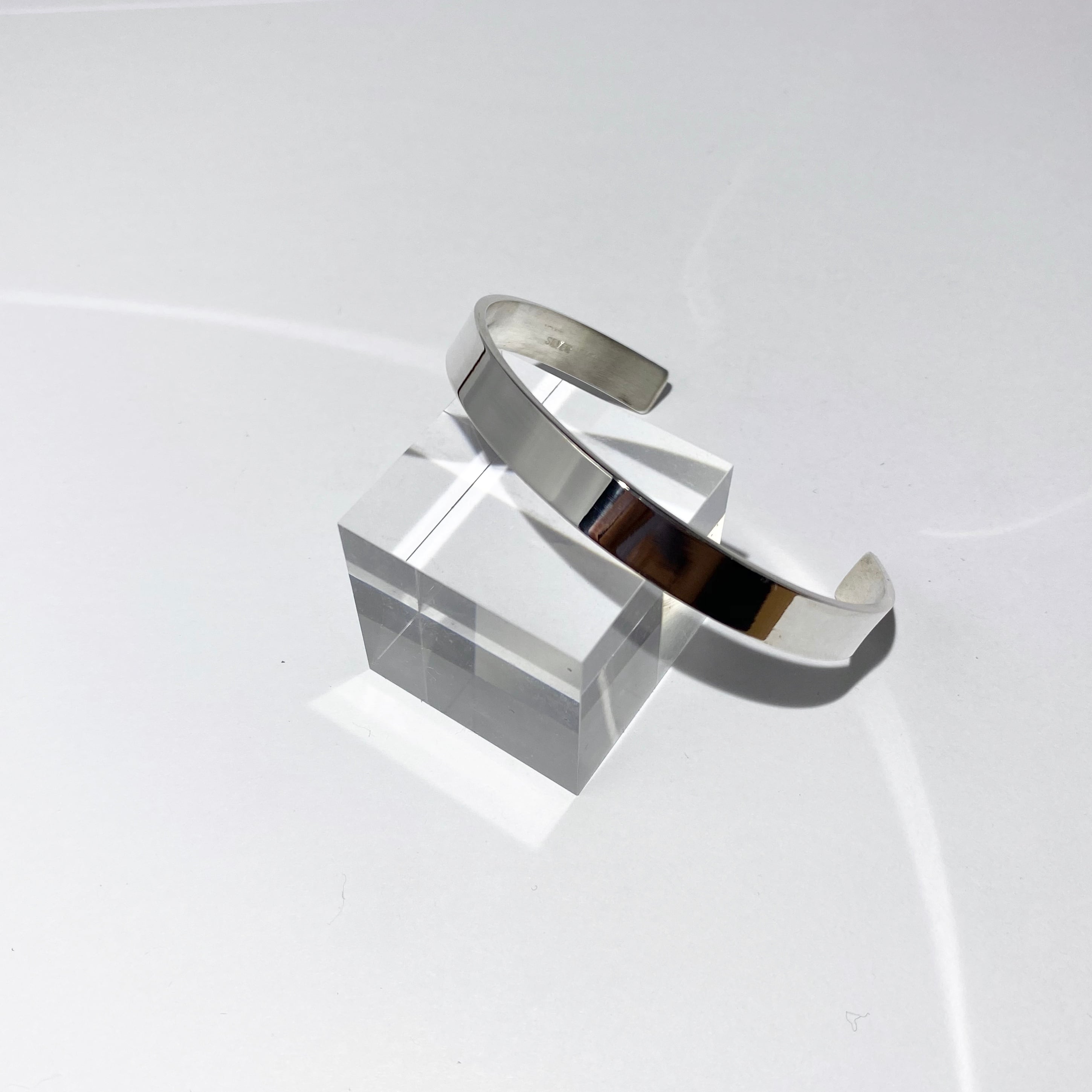 <silver925>simple bangle / flat / 7mm