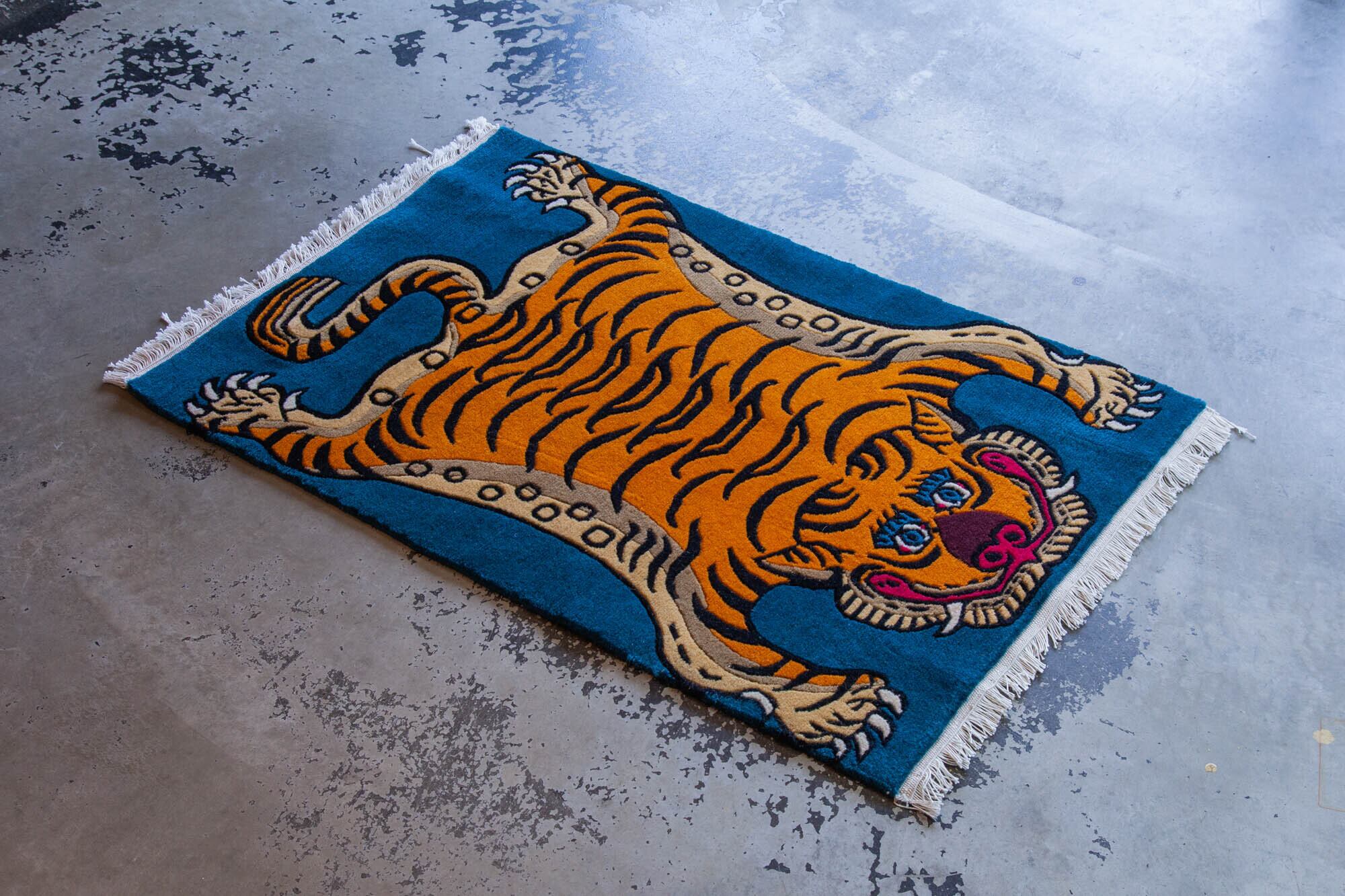 Tibetan Tiger Rug 《Sサイズ•ウール057》チベタンタイガーラグ