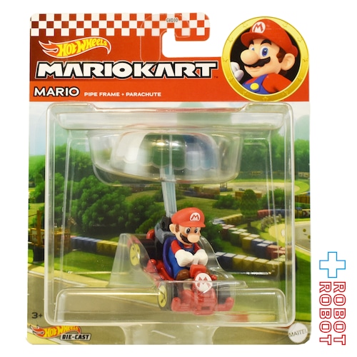 ホットウィール マリオカート マリオ パイプフレーム + パラシュート ダイキャストカー 国内版 未開封