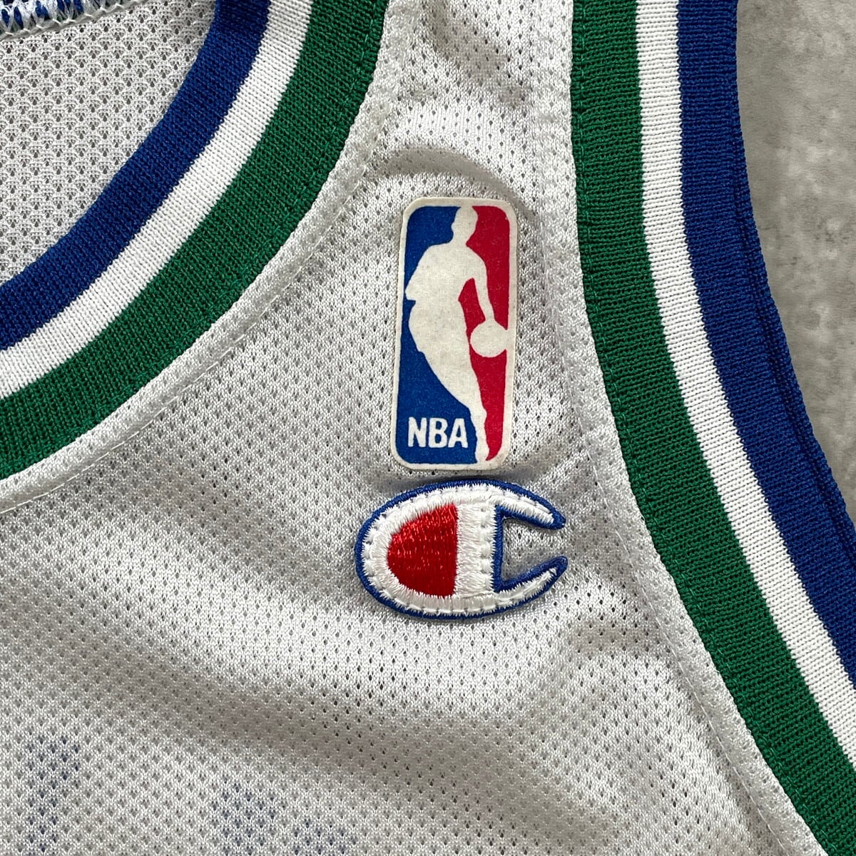 90年代ビンテージUSA製チャンピオンダラスマーベリックスユニフォーム古着NBA kids】90年代 USA製 Champion チャンピオン NBA DALLAS MAVERICKS