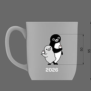 肥前吉田焼［ペンギンミュージアム］YEARマグ2026 手乗りフェス