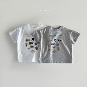 【BONITO】COW Tシャツ 80~130cm ホワイト 240514