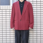 check tailored jacket red