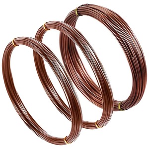 【在庫処分】PLEAVIT 盆栽 針金 ワイヤー アルミ線 1mm 1.5mm 2mm (茶)