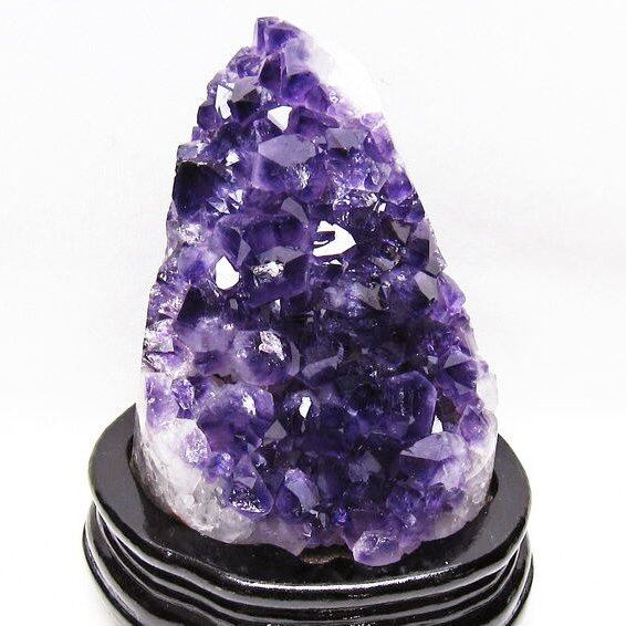 1.7Kg アメジスト クラスター ウルグアイ産 原石 amethyst 一点物 台座付属 182-7991