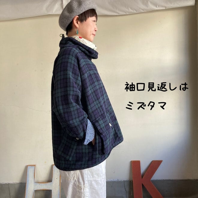 アルピーノスタンドヤッケ Girl's タータンチェック 53JK109 サイズF