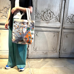 Bindu【ビンドゥ】Crazy Pattern ・トートバッグ・Lサイズ (California x NFL /1991P-A )