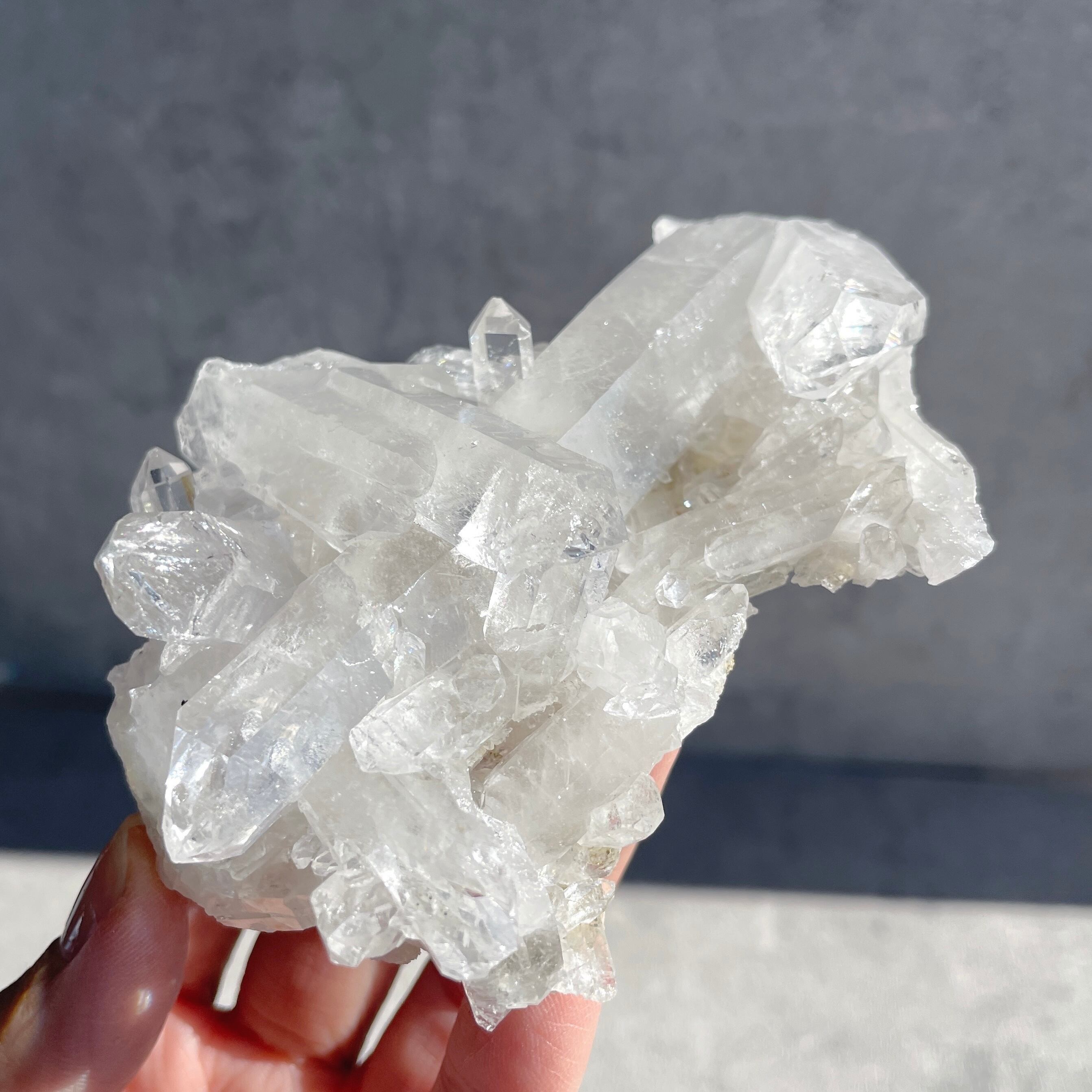 ゼコ産水晶 クリアクォーツクラスター69◇スターブラリークォーツ