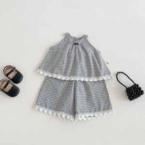 【BABY&KID】ブラックチェックセットアップ