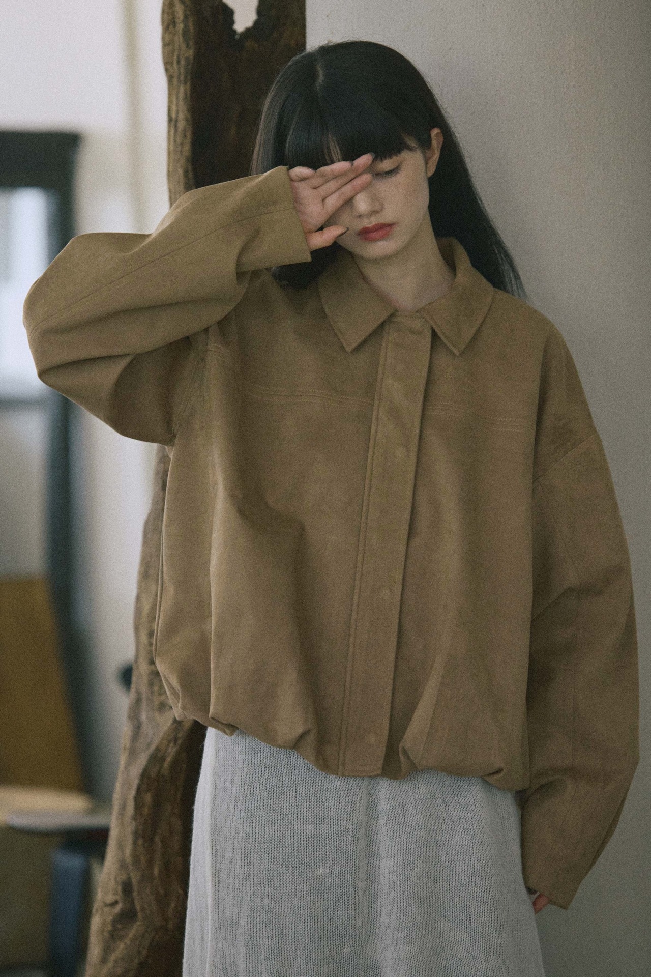 DU260719 Suede Volume Blouson【Outer Collection】