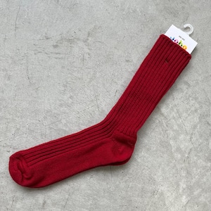 ⚫︎joha/wool ribsocks 【60356/red】