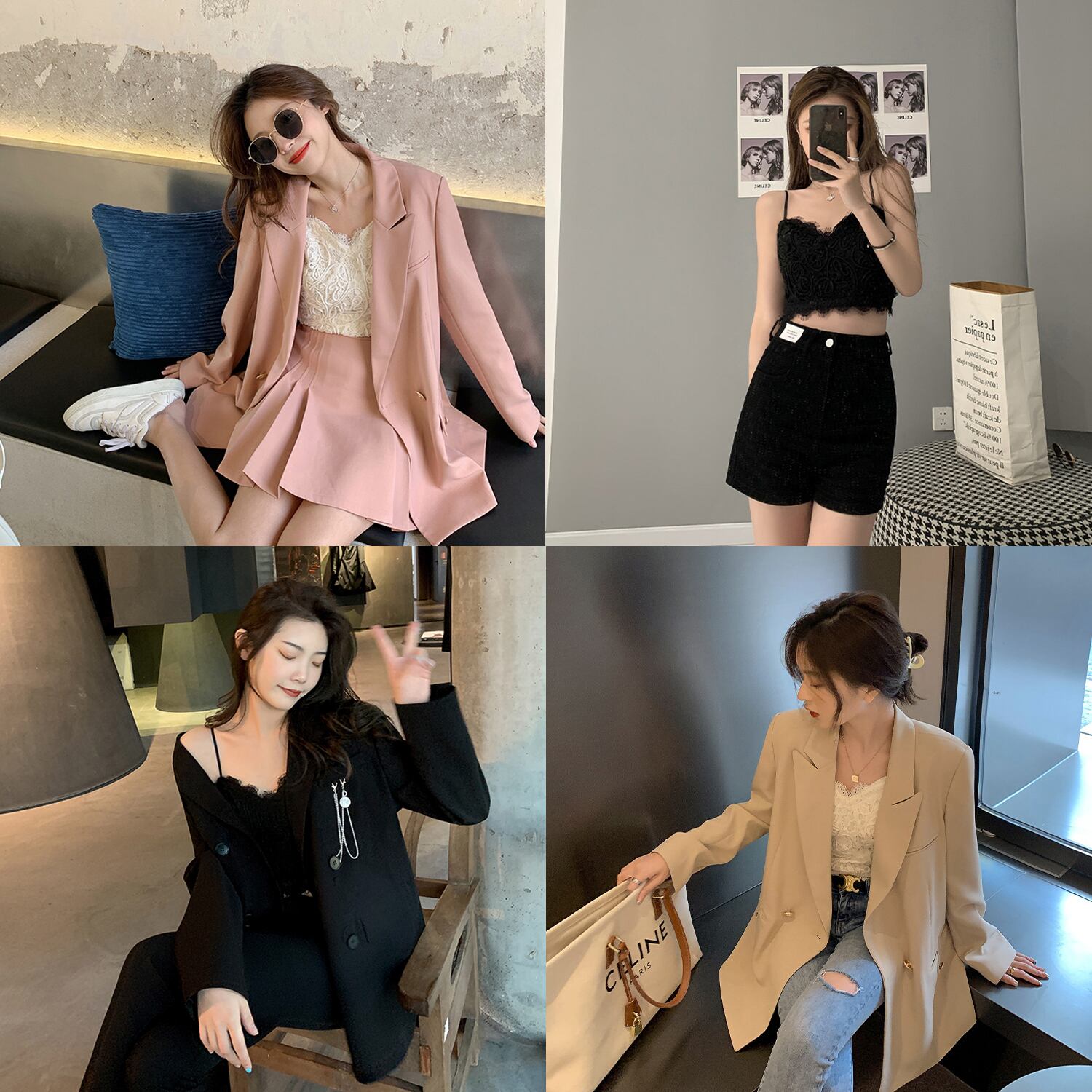 ホワイトスタイルレーストップス HUCHUJING62977918860