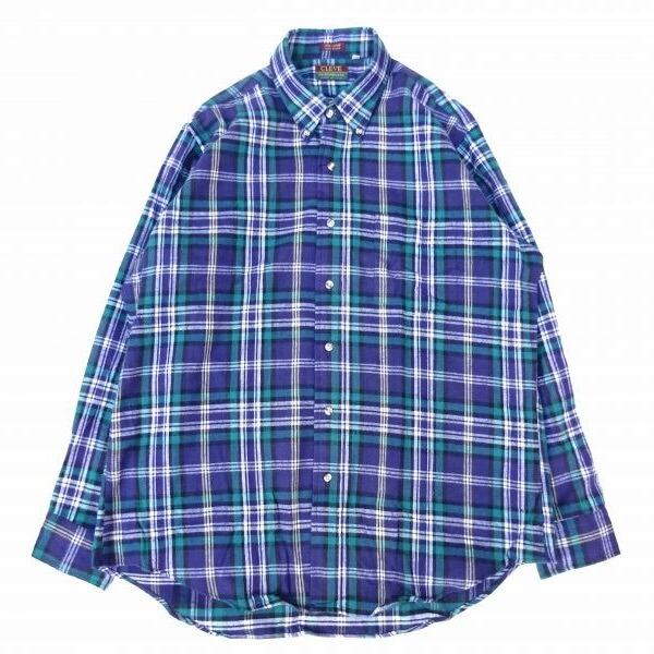 Deadstock CLEVE (クリーブ) 90's ライトフランネルシャツ B PLAID