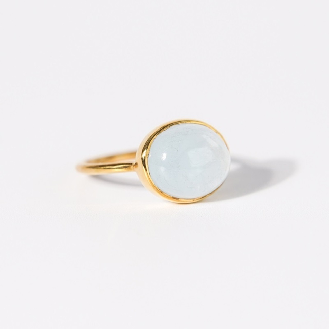 【10号】ミルキーアクアマリン リング