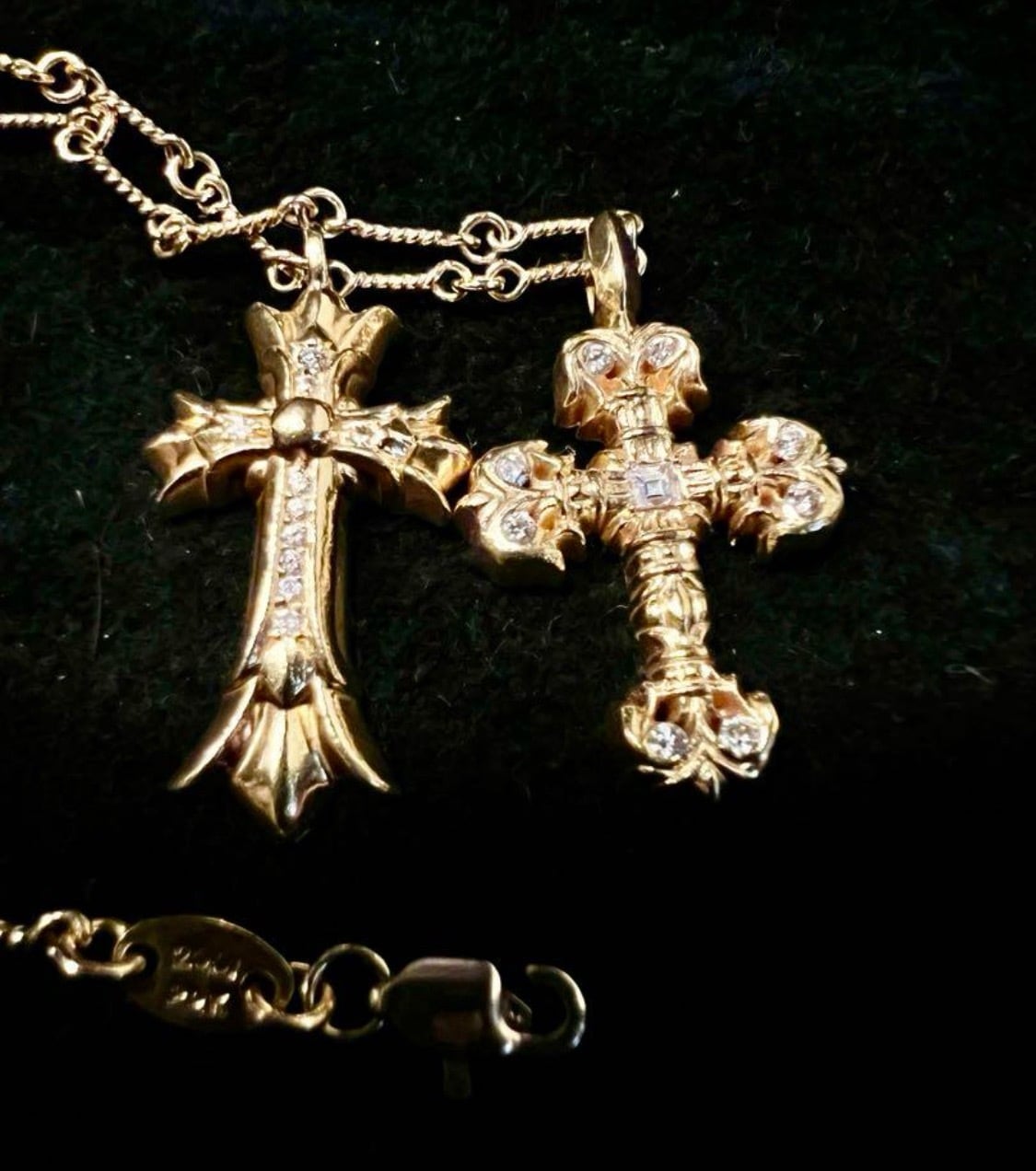 CHROME HEARTS クロムハーツ ダブルクロス フィリグリークロス CHROME HEARTS クロムハーツ ダブルクロス フィリグリークロス