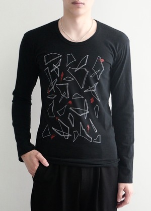 1990-2000s "Christophe Lemaire" print long sleeve
