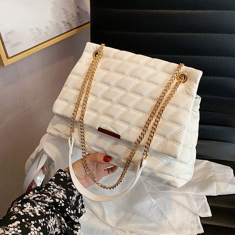 大容量レディースバッグ2020新しい流行のファッションチェーンショルダーバッグサマーワイルドインネットレッドメッセンジャーバッグ 手作りハンドバック41795943753