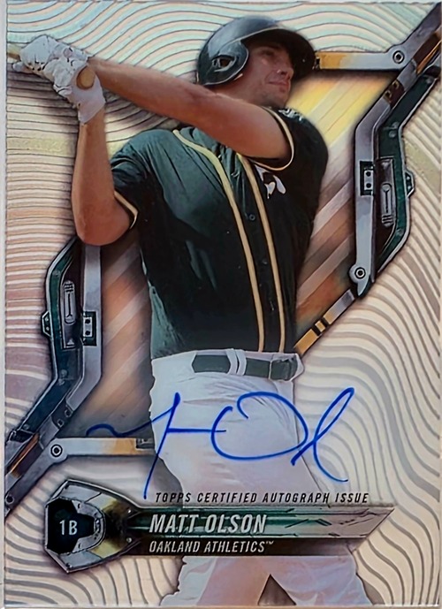 Matt Olson | 2018 Topps | Athletics | Signed | Ungraded