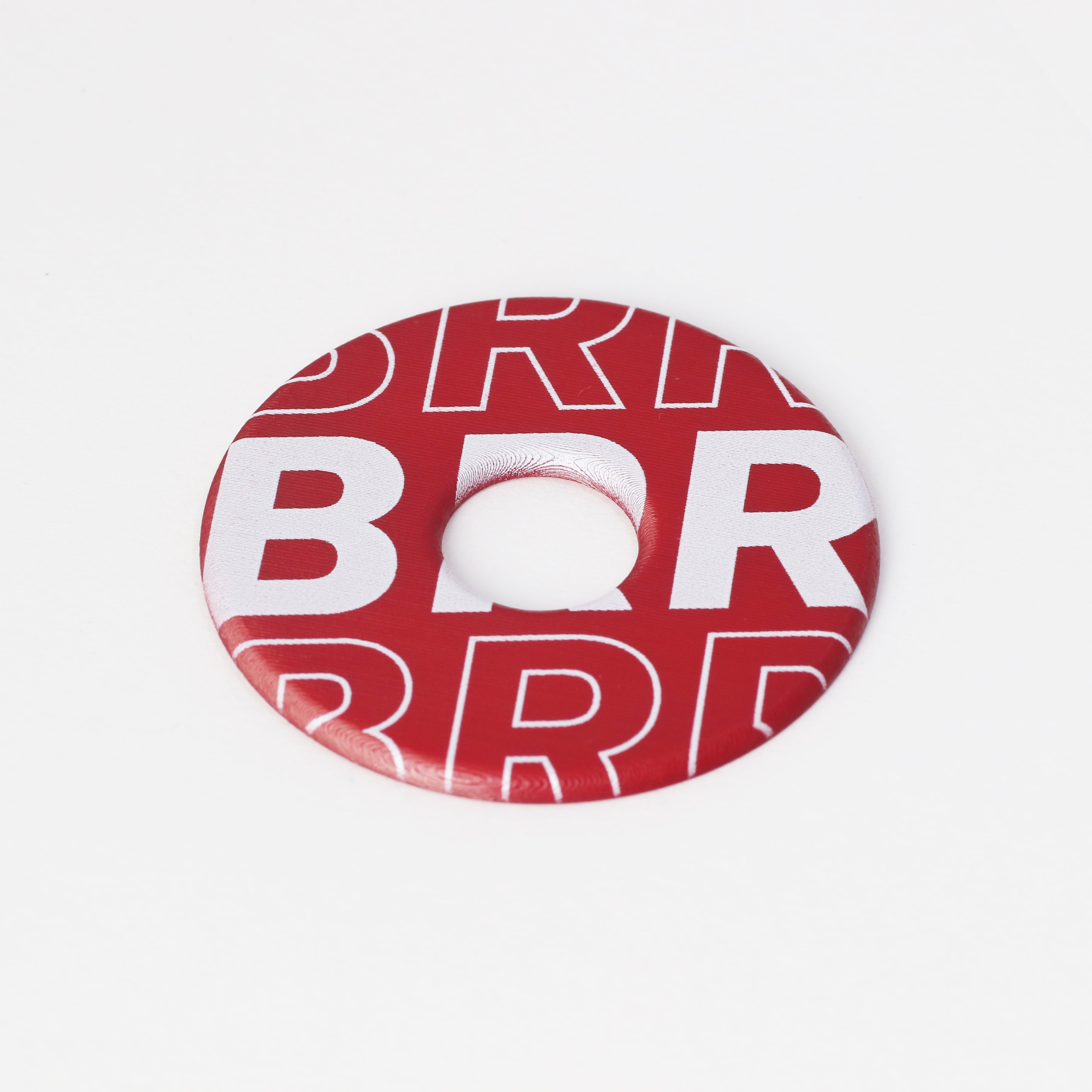 Silky Touch | Lever disc| Red | White Big Logo | BRR Custom Arcade