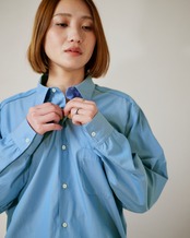 METHO - Single yoke shirt : faded blue