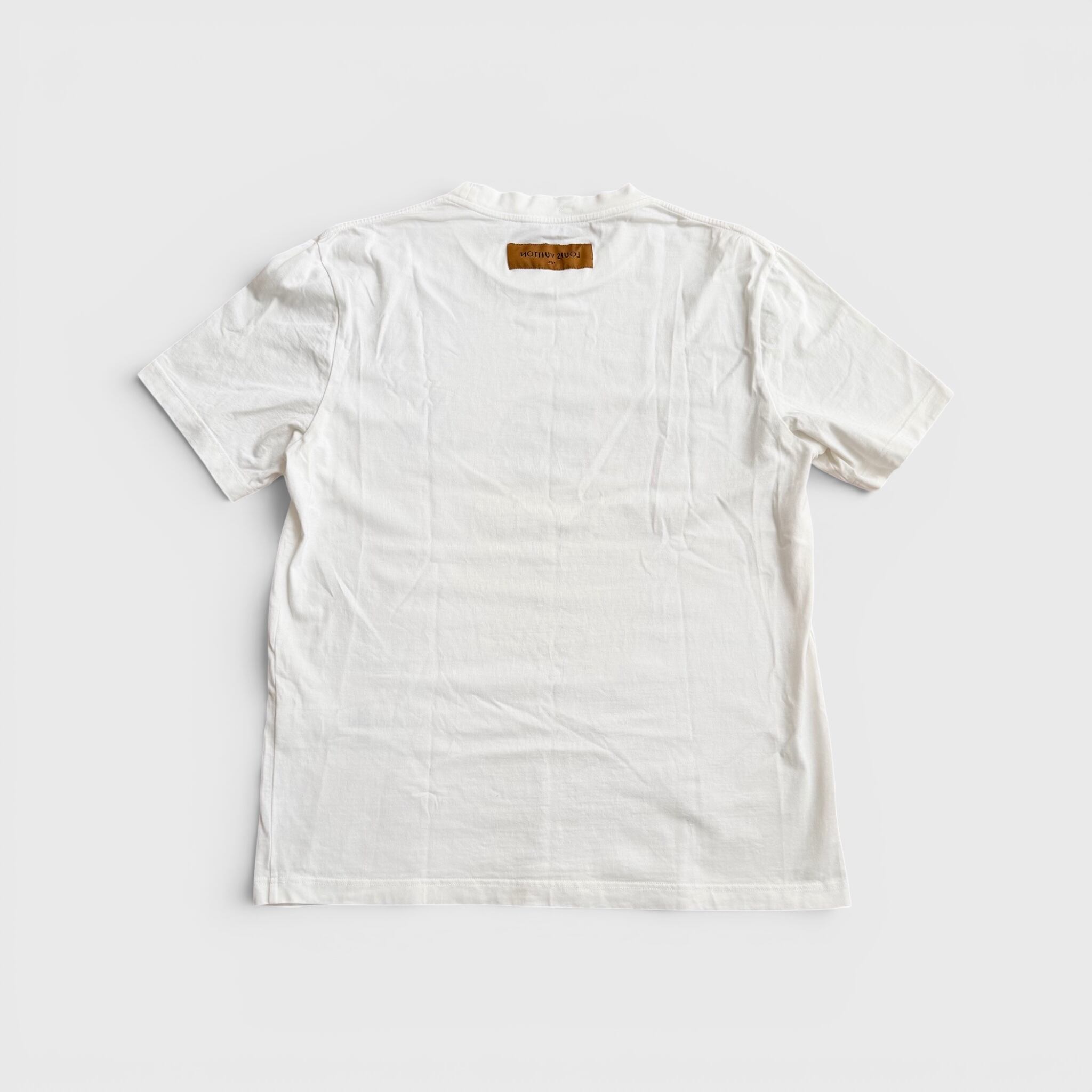 美品 ルイヴィトン マルチカラー モノグラム Tシャツ ホワイト LOUIS VUITTON マルチカラー モノグラム Tシャツ ホワイト XL | BRAND