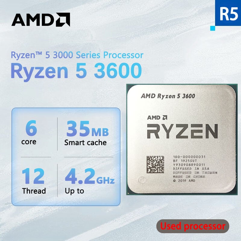 新品未開封 AMD Ryzen 5 5600 6コア 12スレッド-3個