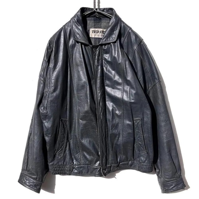 [TED STONE] Vintage Zip-Up Leather Jacket [1990s-] Vintage Single Leather Jacket