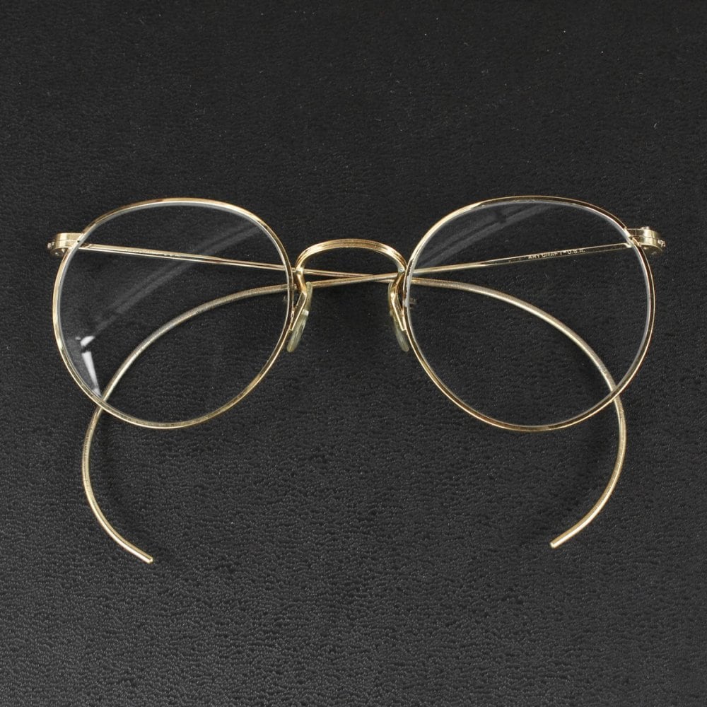 Vintage Glasses Art Craft [ART CRAFT] [FUL VUE 12KGF] [1950s~] Round Metal  Frame 46-24 | beruf powered by BASE