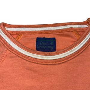 vintage BEST COMPANY logo embroidery salmon color sweat