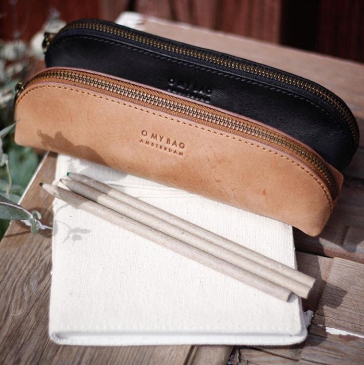 エシカルレザーブランドO MY BAG 本革シンプルペンケース/ポーチ