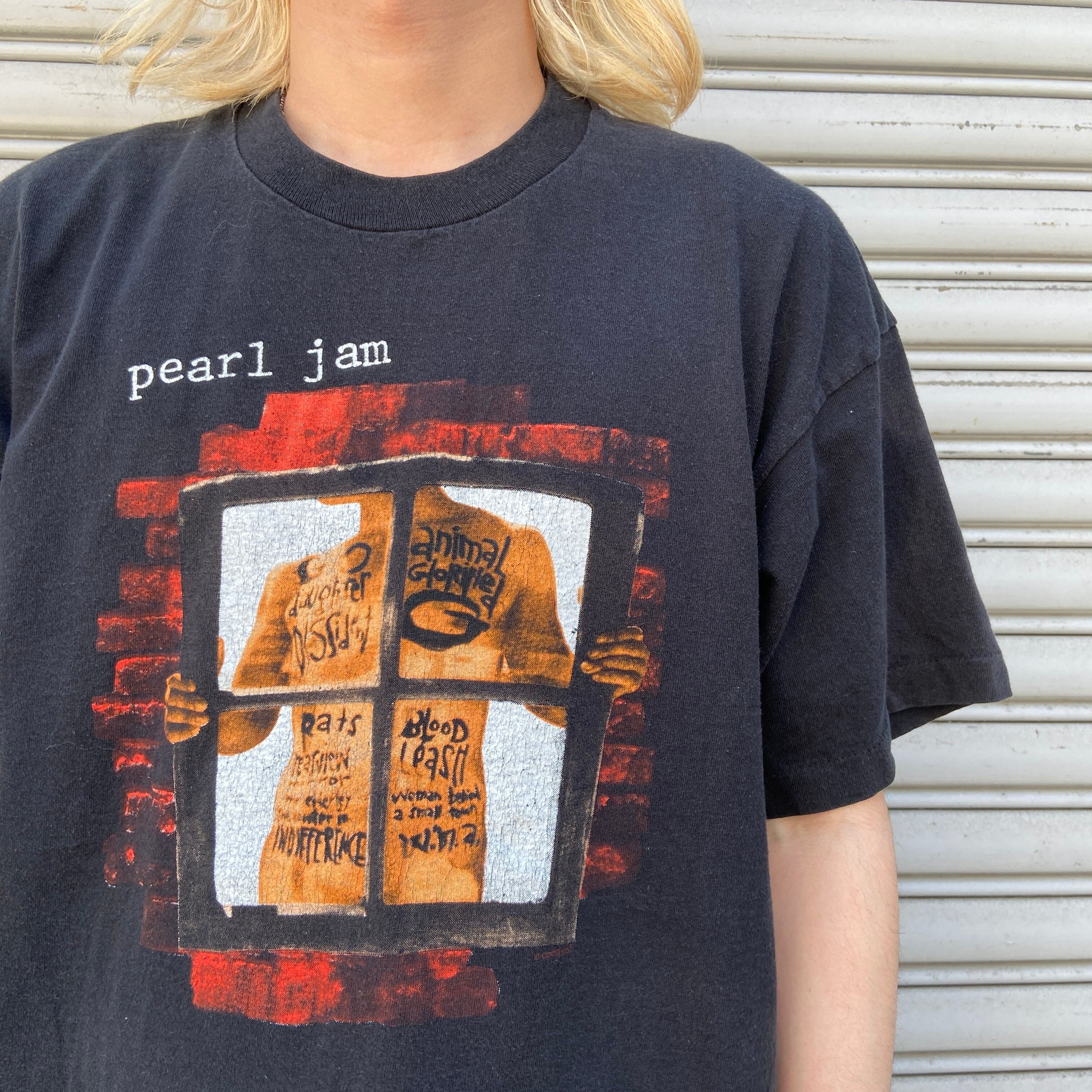 90s pearl jam パールジャム バンドTシャツ XL 黒 usa | 古着屋 Uan