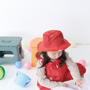 こどもハット "maru" red S,M
