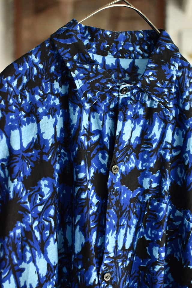 1980-90s African print shirt