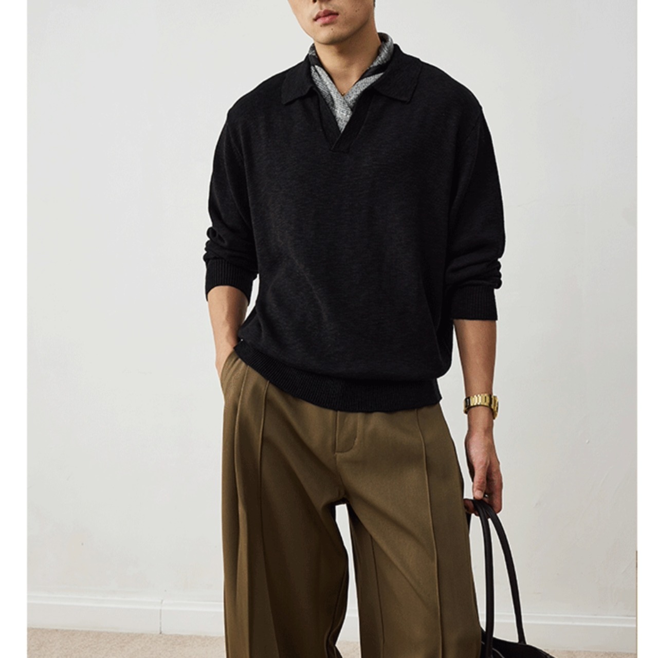 Open Collar Relaxed Shirt TB2547・画像12