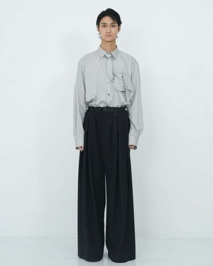 【26AW】Tamme タム / 4-TUCK WIDE SLACKS
