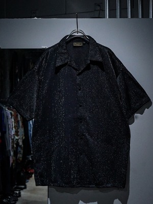 【add (C) vintage】Glitter Stripe Design Vintage Loose S/S Shirt