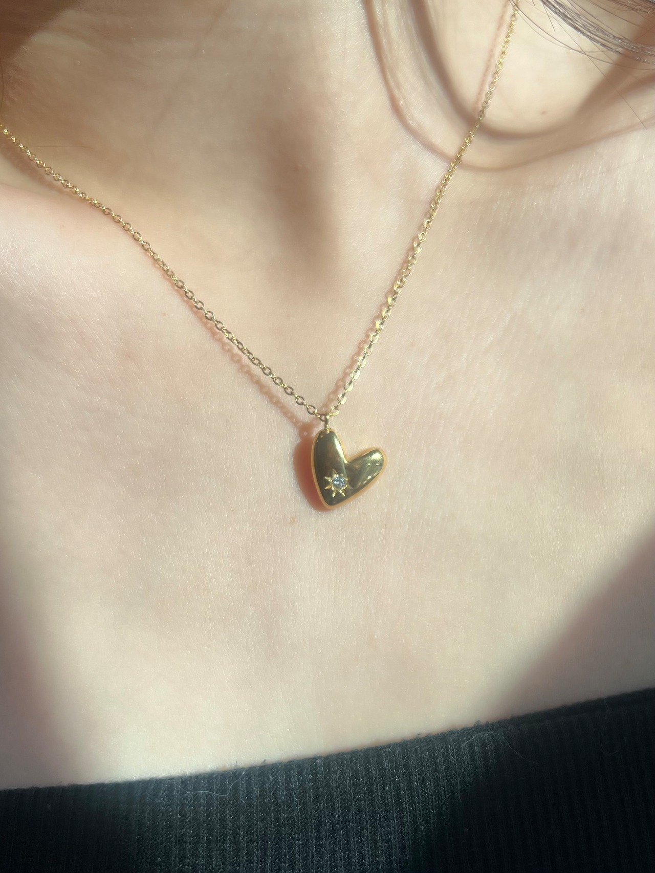Petite heart necklace