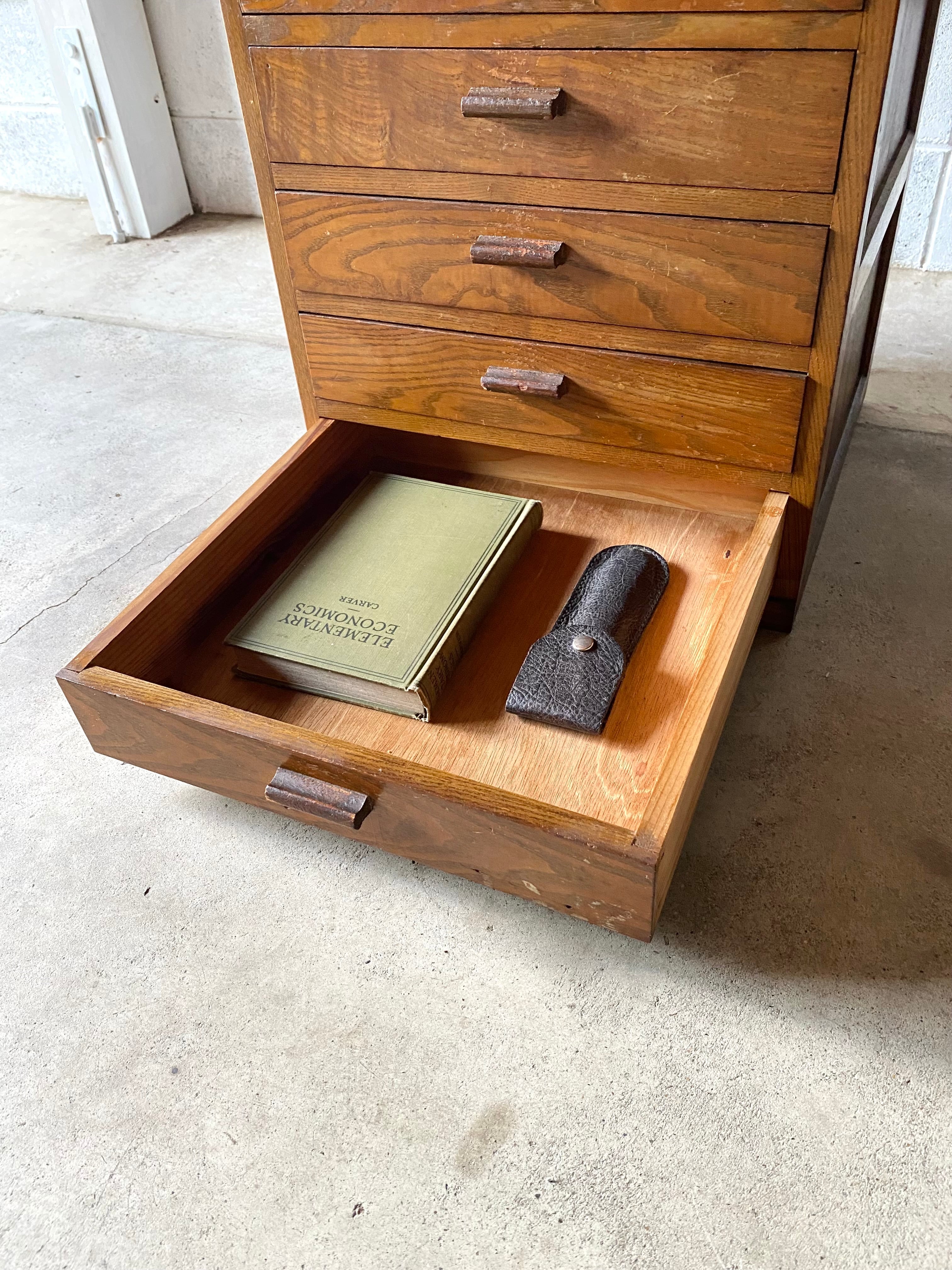 木製取手の小引出し5杯[古家具] | giraffes craft