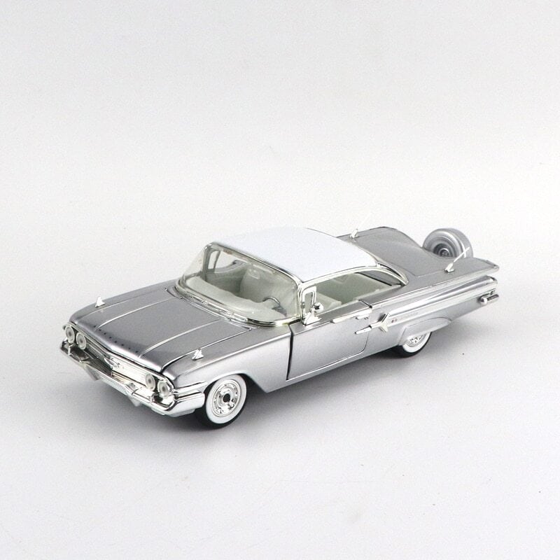 1/24 JADA 1960 CHEVY IMPALA シボレー インパラ 銀 シルバー ダイ ...