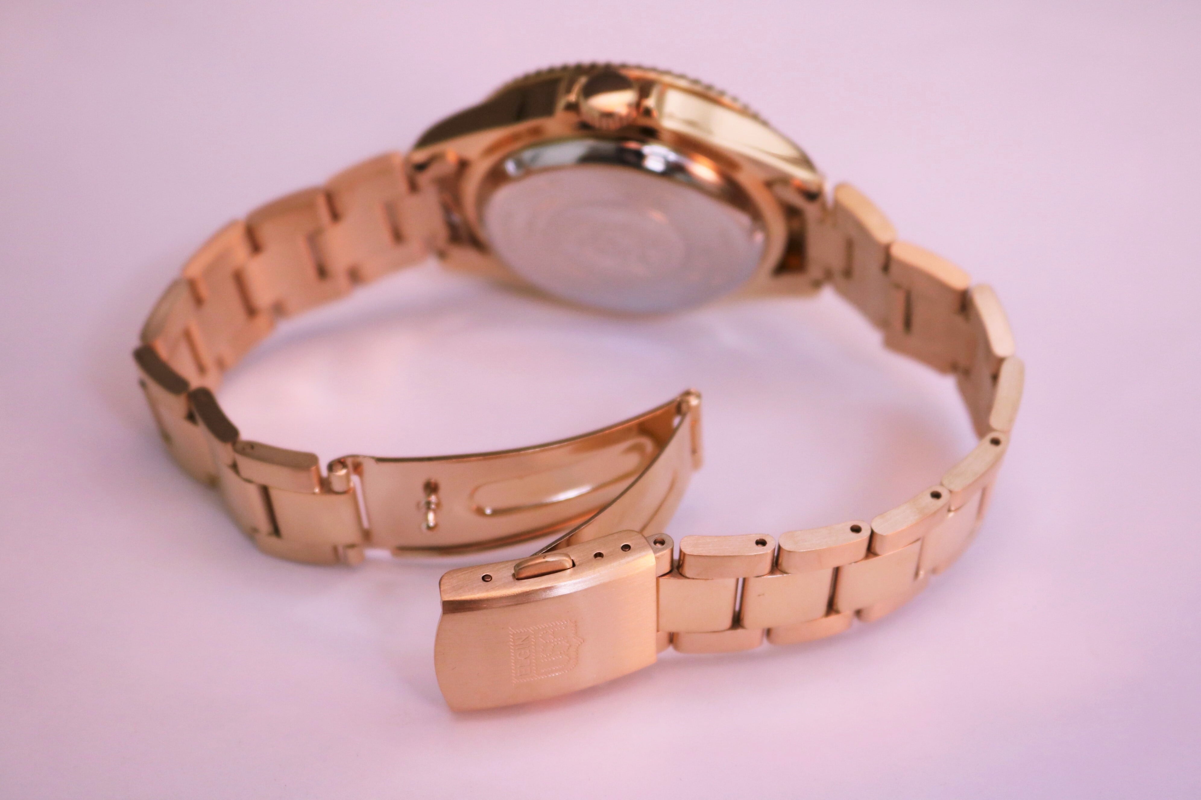 ELGIN オートマチックダイバーズ｜FK1405PG-B 自動巻き ローズゴールド