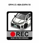 トヨタ GRヤリス 4BA-GXPA16 ボディ25色設定 ドラレコRECステッカー
