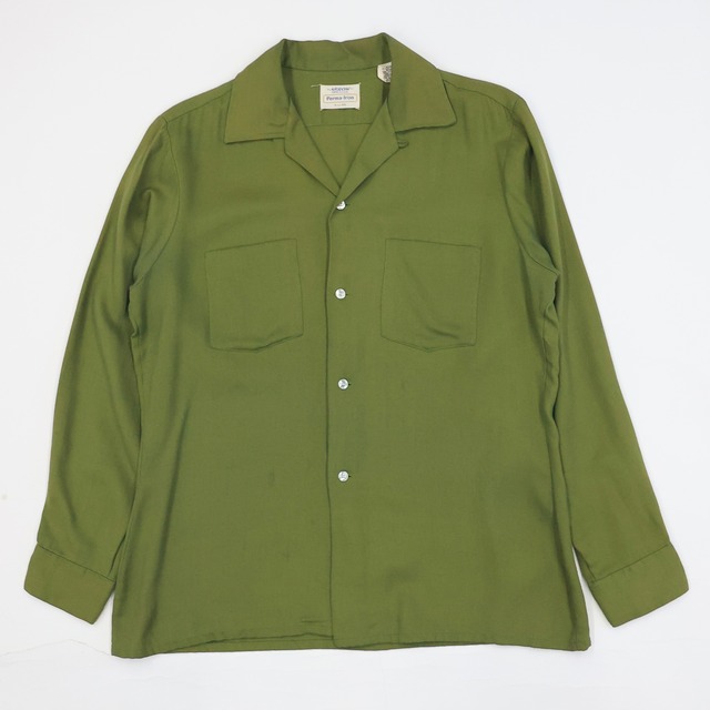 60S ARROW RAYON OPEN COLLAR L/S SHIRT