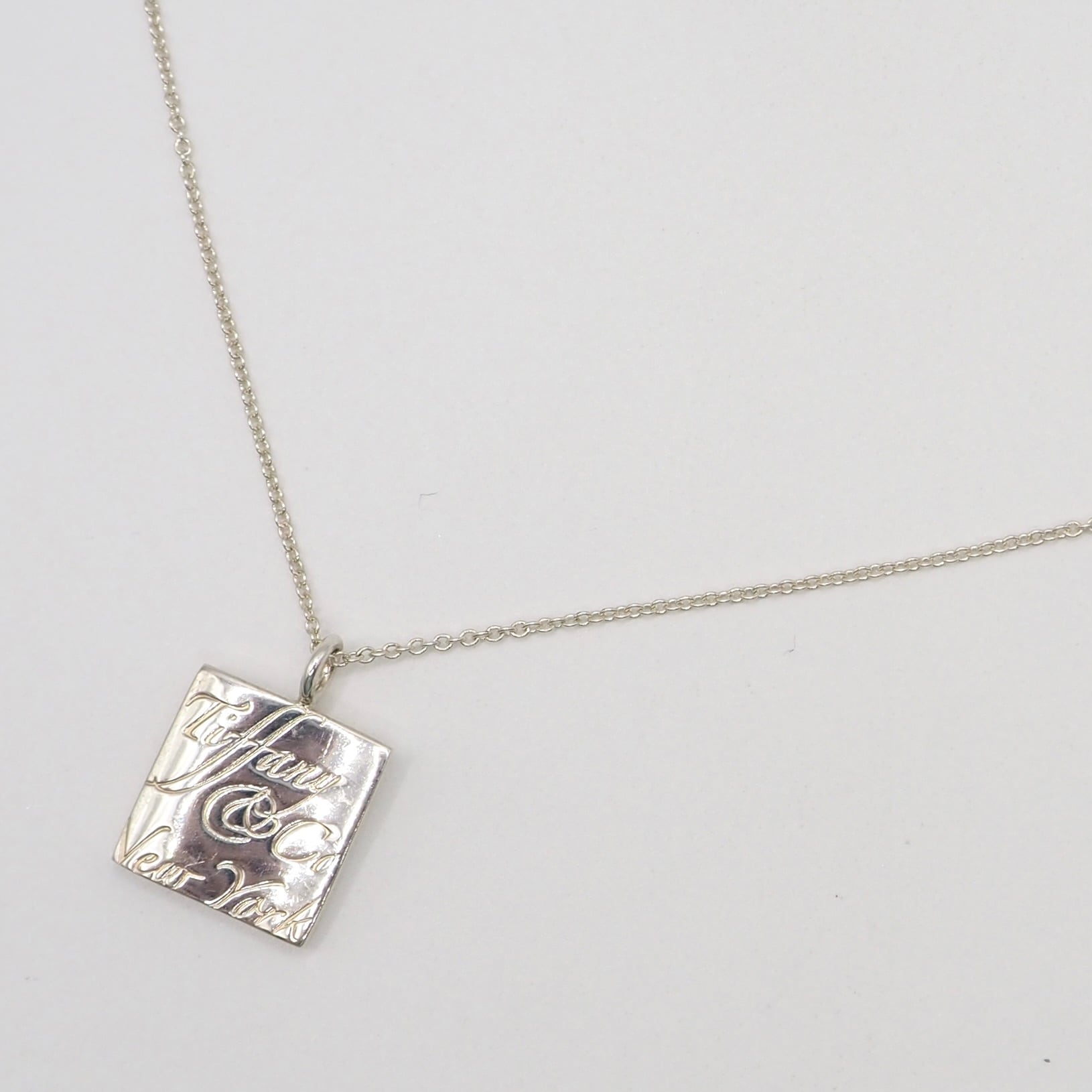 Tiffany&Co. ノーツスクエア ネックレス シルバー925 ティファニー