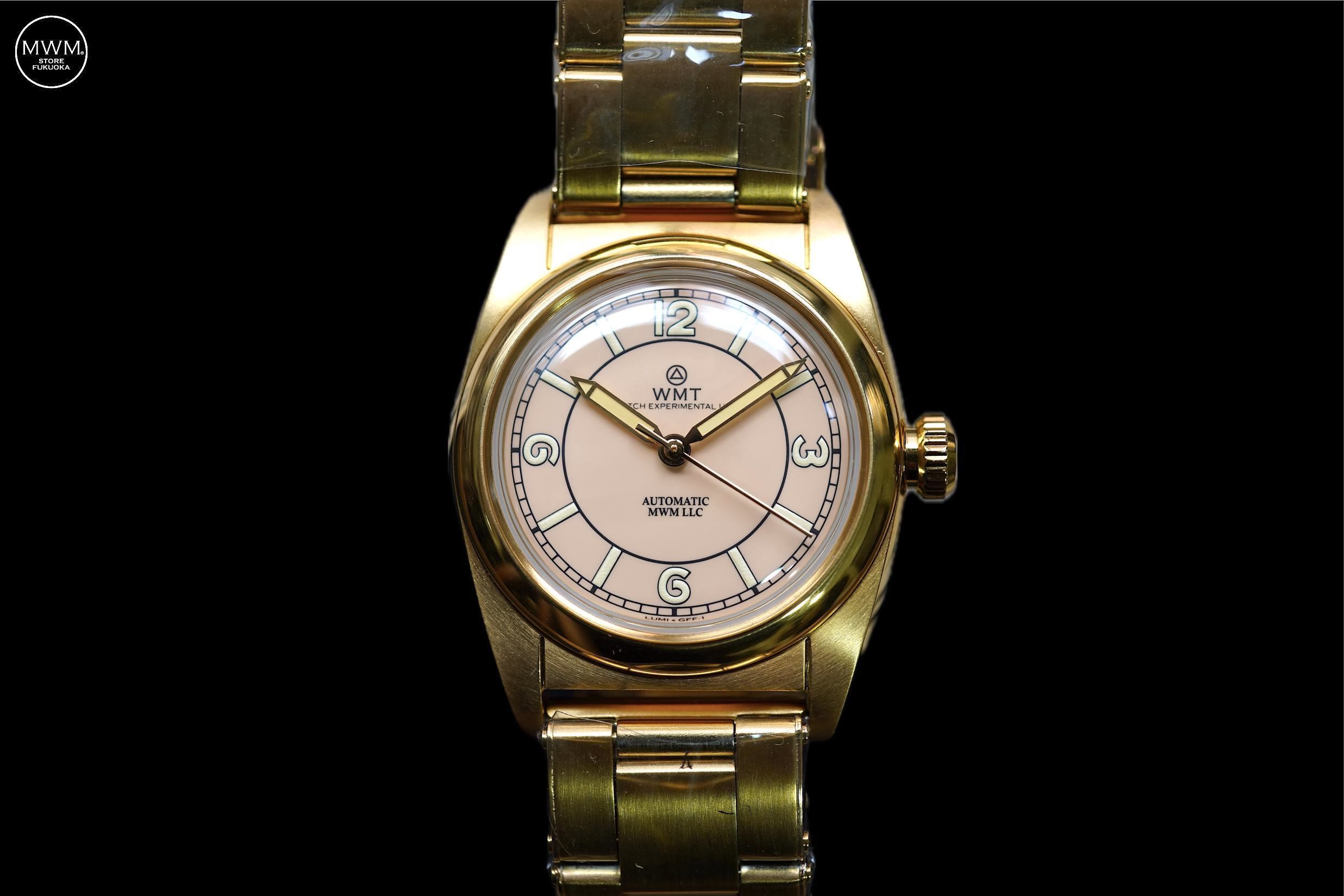 WMT WATCHES W15 Salmon Dial Gold Plated 【rebuild】by MWM | MWM 