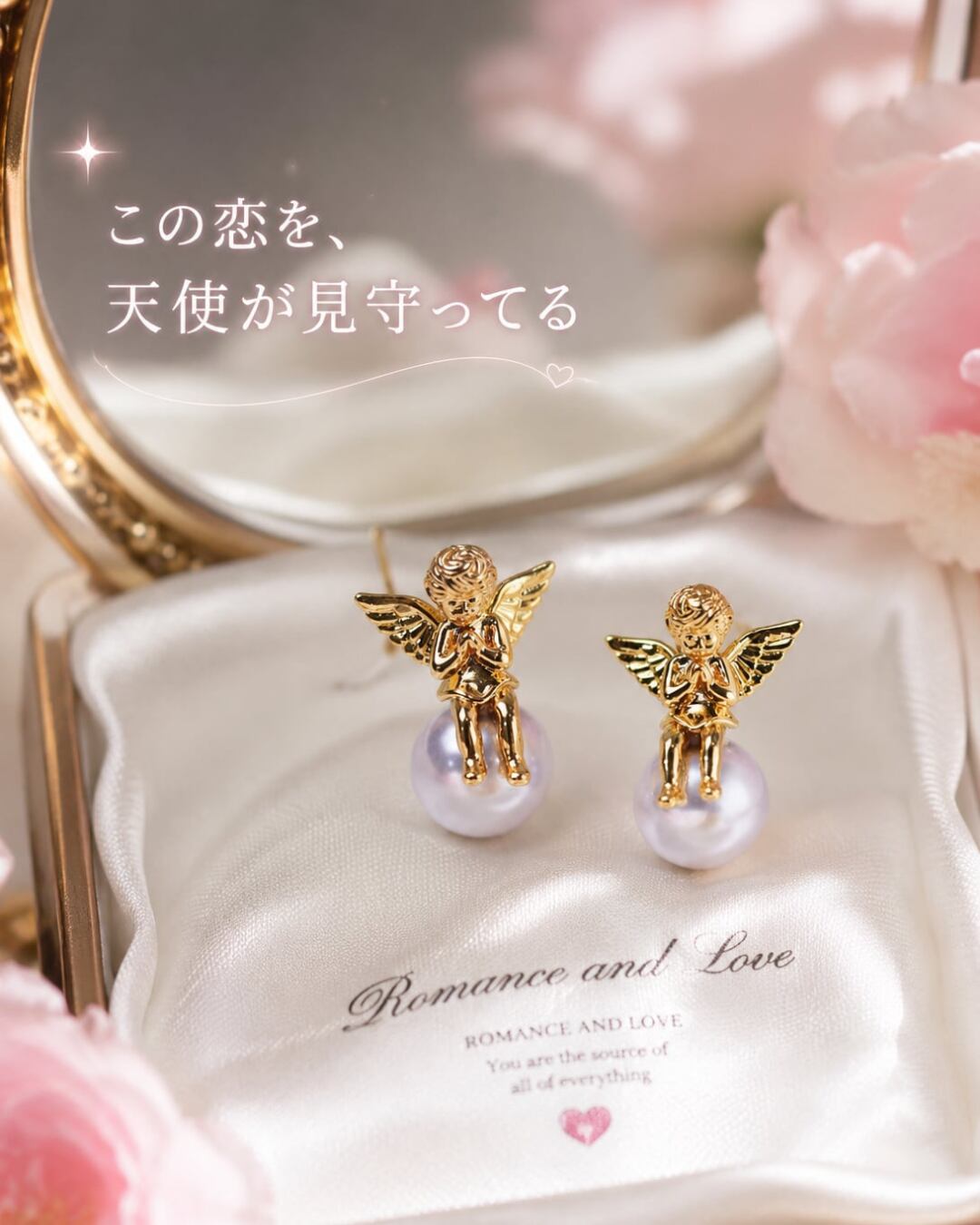 天使が恋を見守る耳飾り♥A34