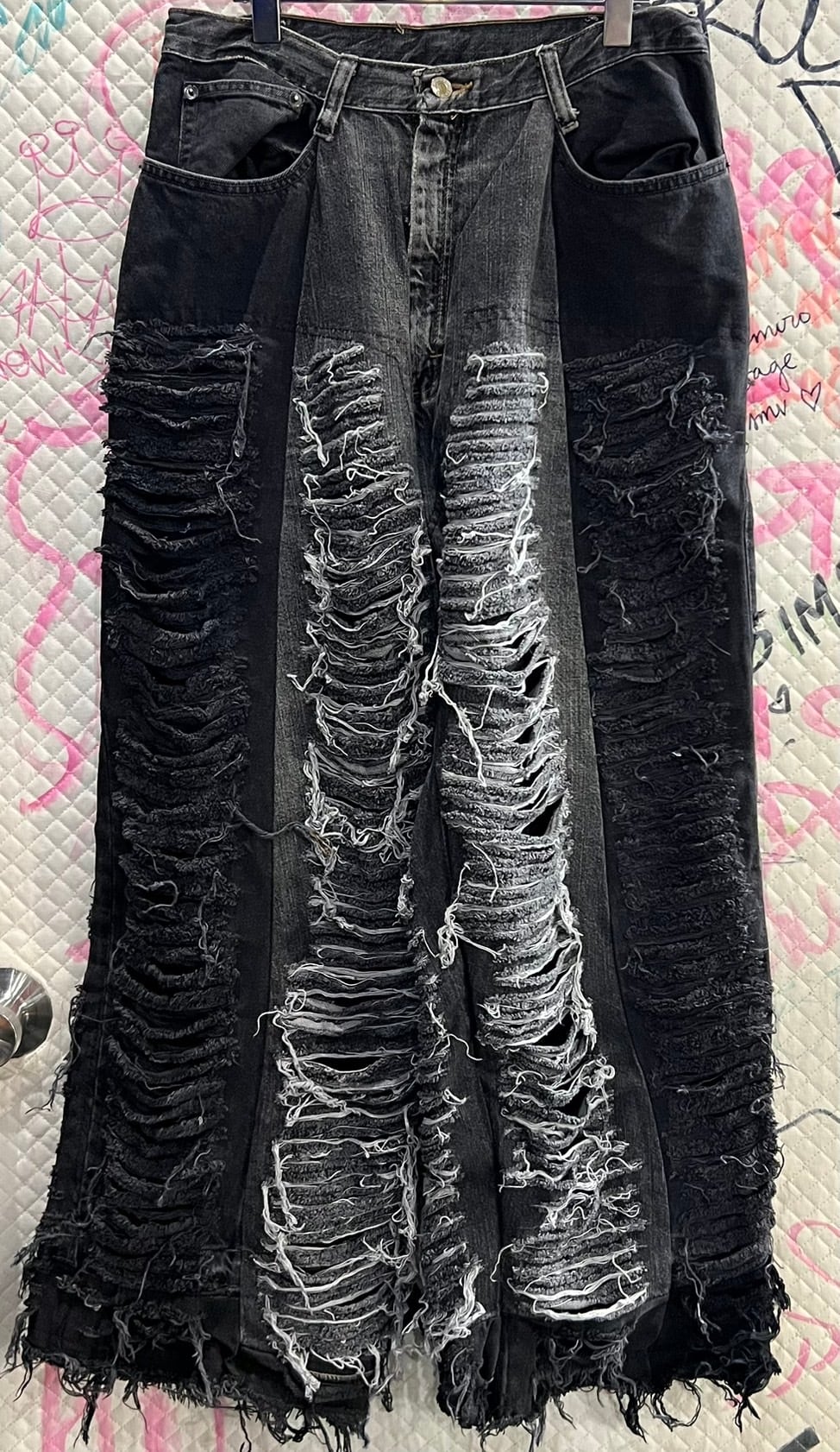 原宿Dogのリメイクデニム 2PACペイントデニムジャケット リメイク古着 原宿dogの通販 by