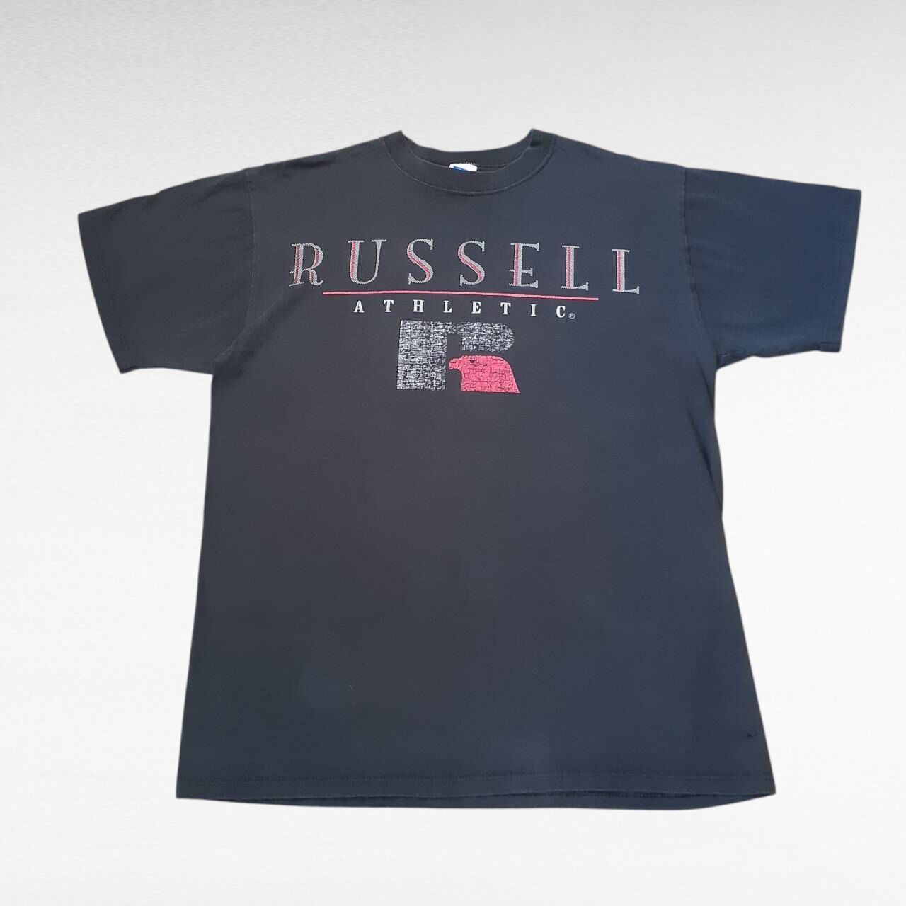 90s RUSSELL ATHLETIC print t-shirt （Made in USA） | 仙台